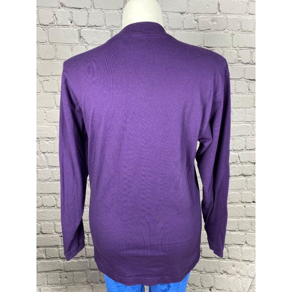 Vintage Disney Store Large Purple Long Sleeve Eeyore Piglet Tee - Picture 8 of 9